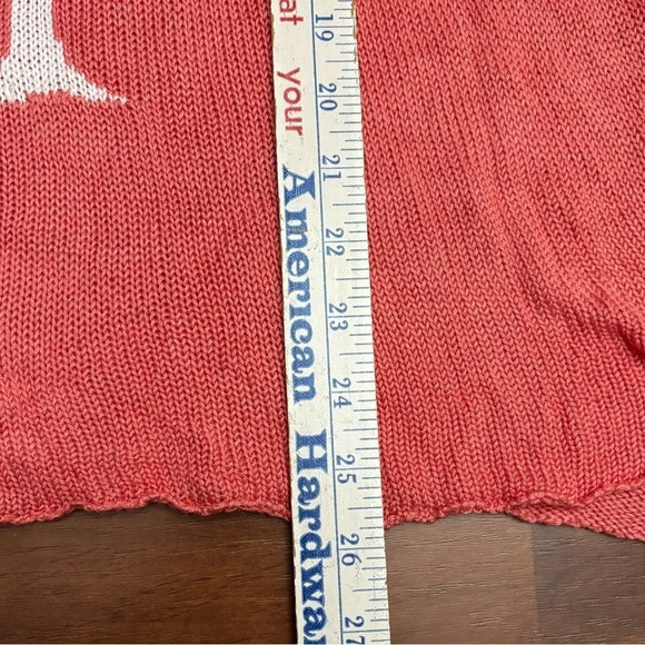 Show Me Your MuMu Owen Tank Papaya Flamingo Knit Oversized Boho Size XS - Picture 7 of 12